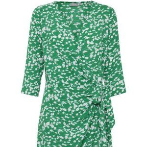 Fransa wrap dress with lining
